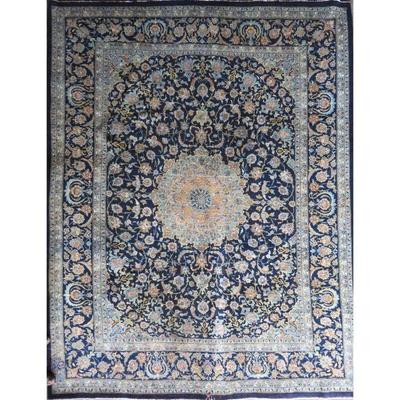 Hand-Knotted Vintage Rug 12'5