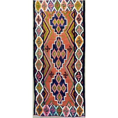 Hand-Knotted Sanandaj Vintage Kilim 10'7" X 4'5" $701
ABC Rugs Kilims Collection Authentic Hand-Knotted Sanandaj...