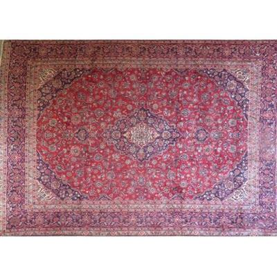 Hand-Knotted Vintage Rug 12'10