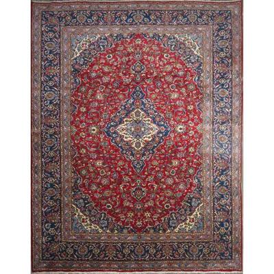 Hand-Knotted Vintage Rug 12'6