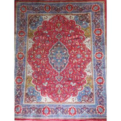 Hand-Knotted Vintage Rug 12'5