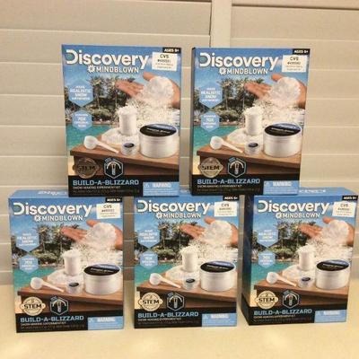 MCT079 Five Discovery Build-A-Bizzard Snow-Making Experiment Kits New