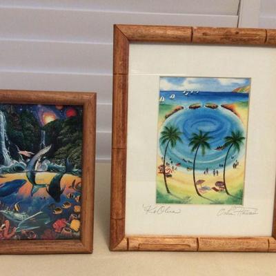 MCT174 Two Framed Hawaiian Seascape Pictures