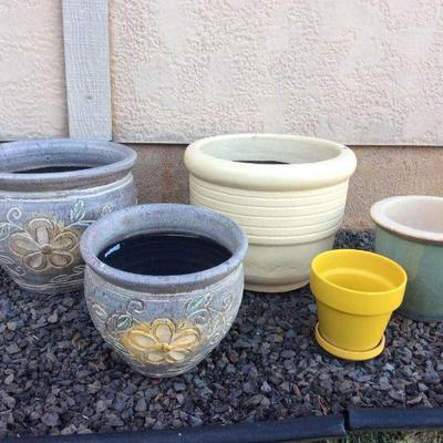 MCT012 Five Ceramic Planters