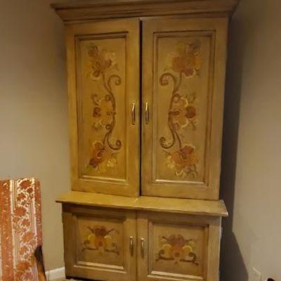 antique painted cabinet 