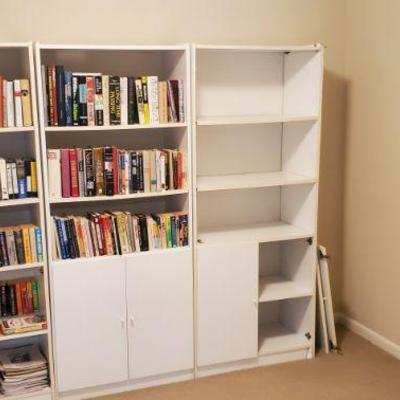 books and cabinets