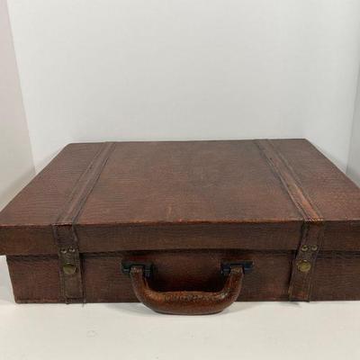 Vintage Snakeskin Briefcase