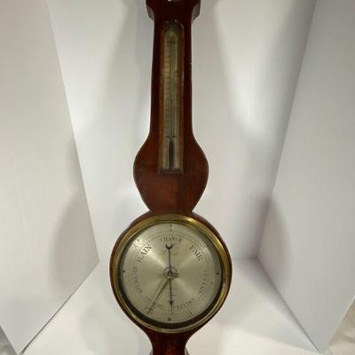 Mid 19th Cent Banjo Barometer - London