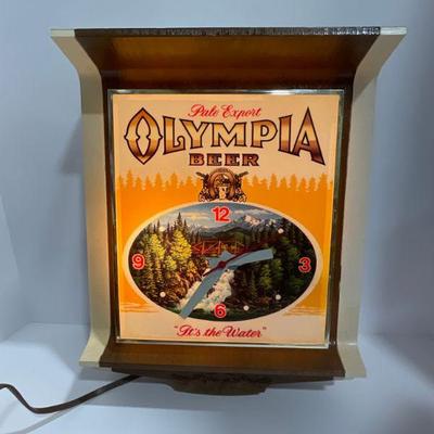 Olympia Beer Clock / Sign