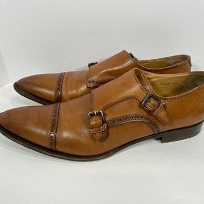Italian Leather Buckle Shoes - Mens
