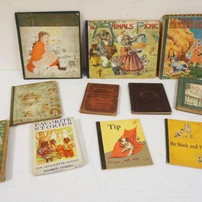 1103	GROUP OF ASSORTED ANTIQUE CHILDREN BOOKS
