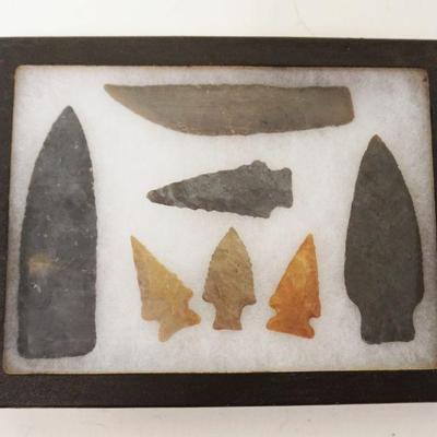 1220	NATIVE AMERICAN INDIAN ARTIFACTS WARREN CO NJ, LARGEST APPROXIMATELY 4 1/4 IN
