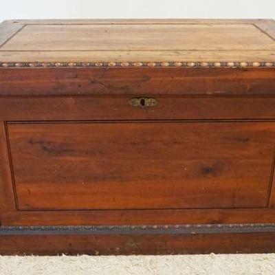1081	ANTIQUE SOLID CEDAR TRUNK, APPROXIMATELY 24 IN X 42 IN X 25 IN HIGH
