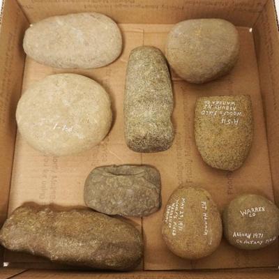 1227	NATIVE AMERICAN INDIAN ARTIFACTS, LARGEST APPROXIMATELY 6 IN LONG
