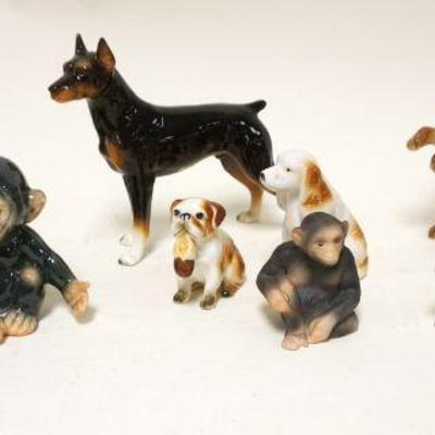 1266	GROUP OF ASSORTED ANIMAL FIGURINES INCLUDING GOEBEL, LARGEST APPROXIMATELY 6 IN
