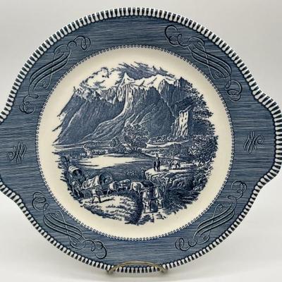 Currier & Ives THE ROCKY MOUNTAINS 10.5in Platter