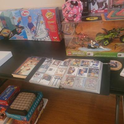 Some of the games and sports cards