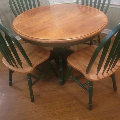 Nook table and four chairs