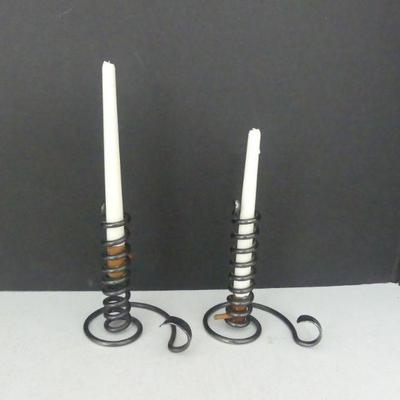 Vintage Pair of Courting Candles
