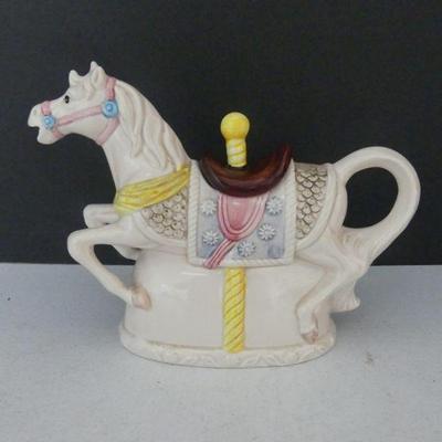 Heritage Mint Ltd. Carousel Horse Decorative Teapot