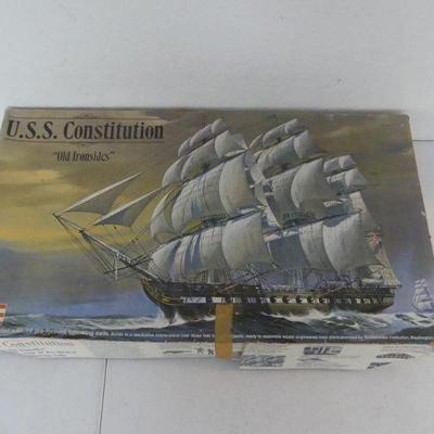 Vintage 1966 Revell Authentic Kits U.S.S. Constitution 