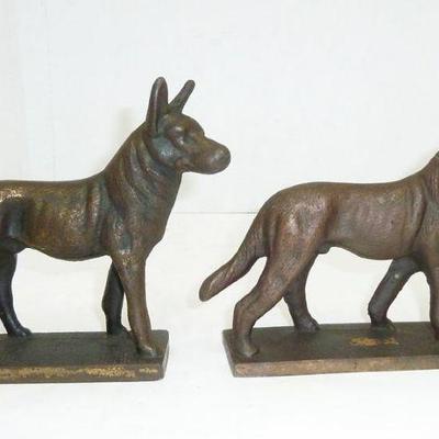 German Shepherd bookends