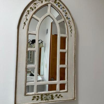 Painted arch mirror