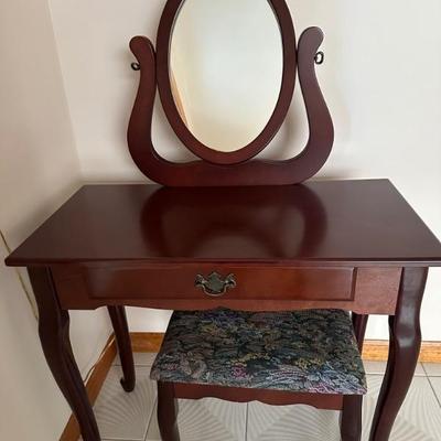 Vanity and bench