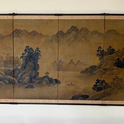 WWS001- (4) Panel Asian Art