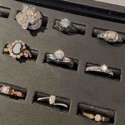 Selection of vintage diamond rings
