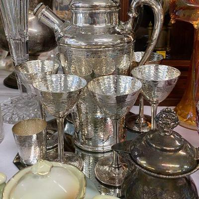Silverplate Cocktail Set  
