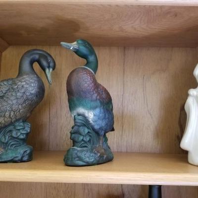 Pair of ceramic ducks