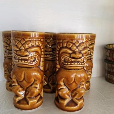 Leilani Tiki mugs - set of 4