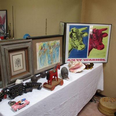 Burciaga and Warhol Posters.