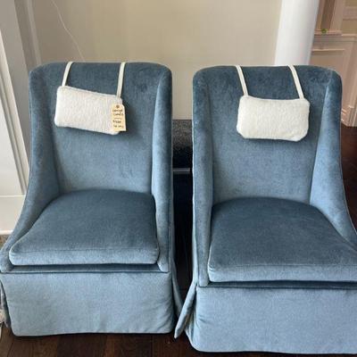Blue Lounge Chairs 
$3800/set of 2
25.5