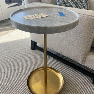 Marble & Brass Side Table (Original price $1800) $700 firm 14x24