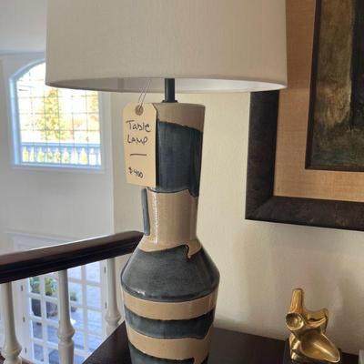 Glazed Table Lamp $375
14
