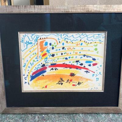 Original Picasso offset Lithograph on Paper w/Certificate of Authenticity  