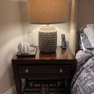 Nightstand Available $75/ea
Ceramic Pottery Nightstand Lamps (SOLD)