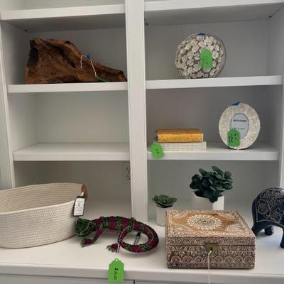 Lots of decor for bathrooms, shelving, etc $5-and up!! Going fast...