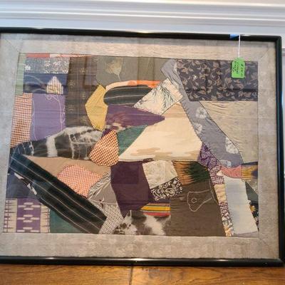 Framed Vintage Kimono Wall Art $300