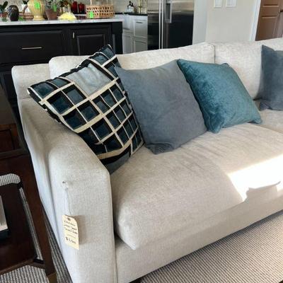 COUCH: Kravet Jazz Deep Down Blend Sofa - 91w x 40d x 30h - Paid $7560 in 2019. Pre-treated for stain resistance. Selling for $3k Firm.