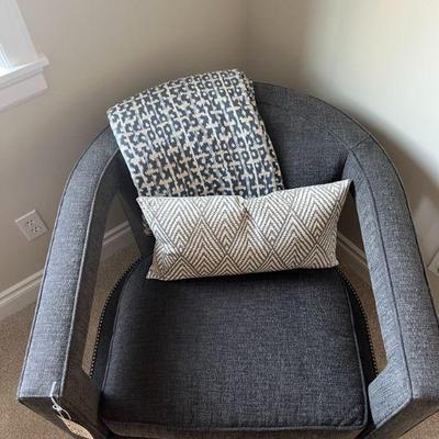 Upholstered Lounge Arm Chair $600 (firm) $700 w/Pillow
32.5"w x 33"d x 29"h