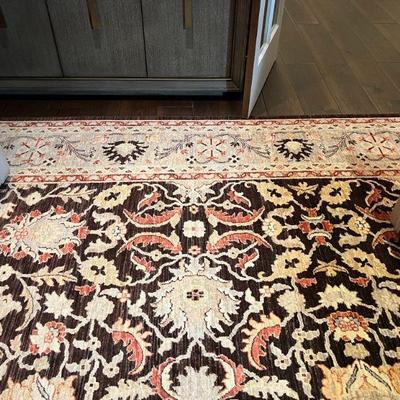 Wool Area Rug (Brown/Cream) 9x12.5 Appraisal certificate w/purchase $3,500