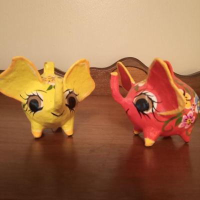 Paper Mache Elephants