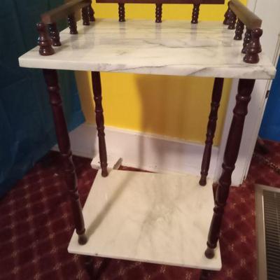Marble/Wood Stand
