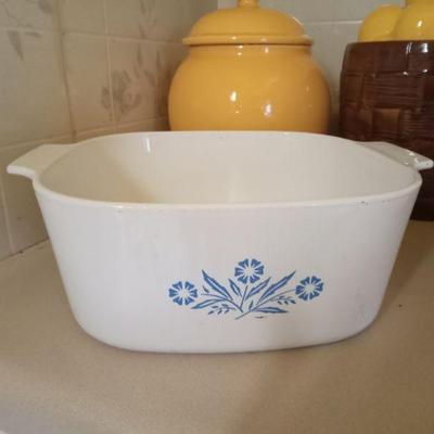 Large Blue Cornflower Corning Ware Dish