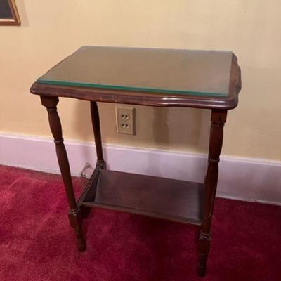 Side Table with Book Nook on bottom