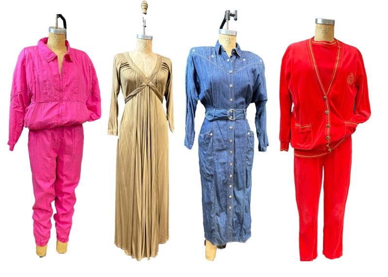 Vintage Clothing Auction With Mens And Womens Clothing And Accessories
