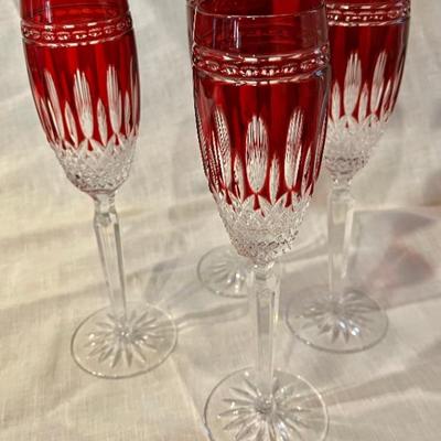 Waterford Clarendon Ruby Flutes